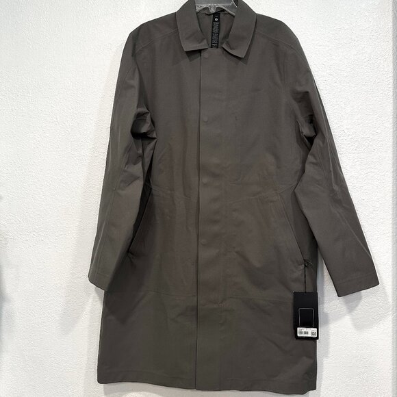 NWT Lululemon New Venture Rain Coat Waterproof Windproof Olive Green Mens Large - Picture 1 of 12